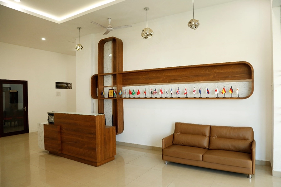 Reception Area Welcoming Students and Visitors, Chennai